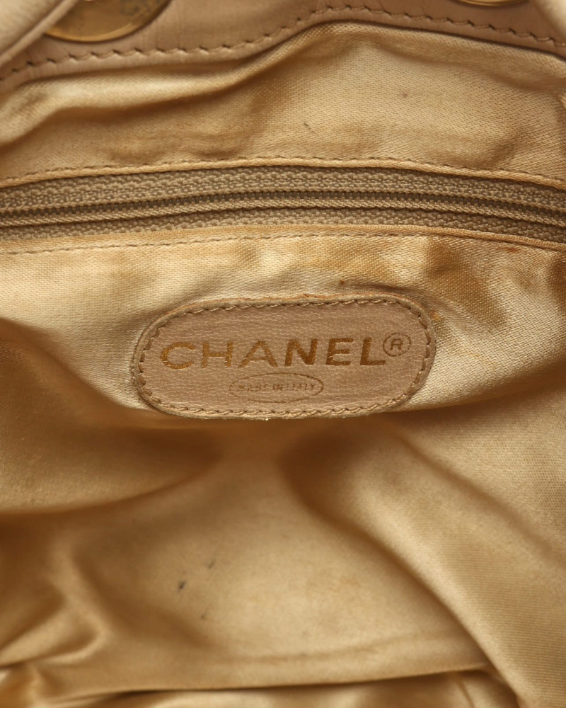 Chanel CC Raffia Bucket Bag