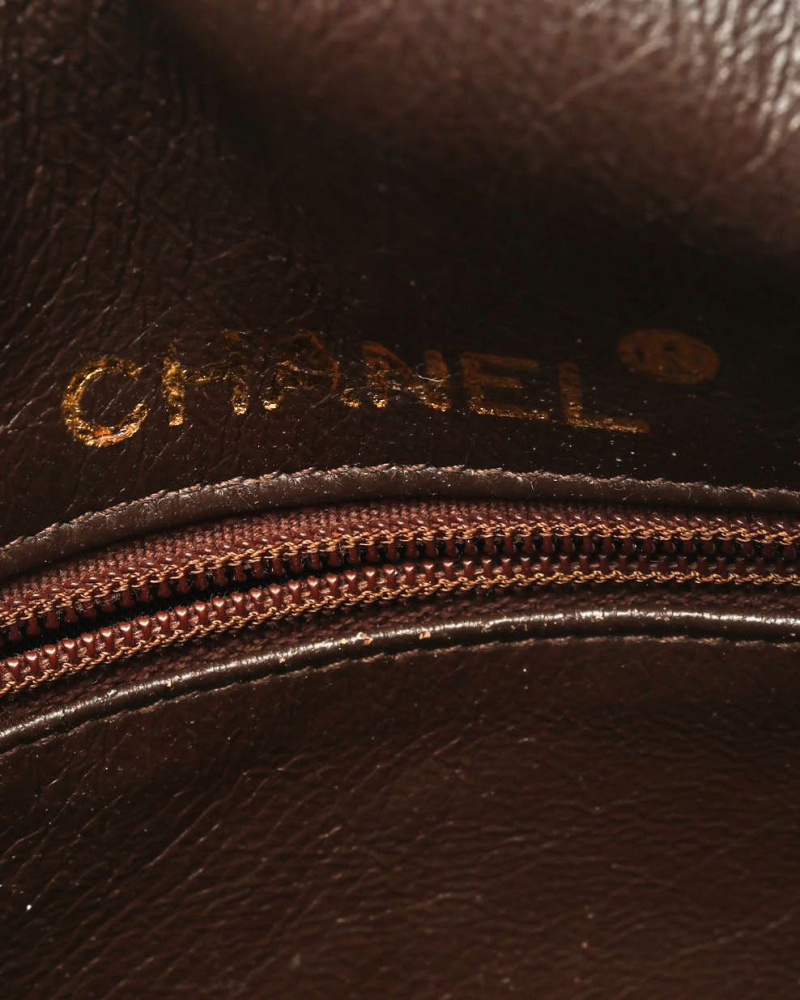 Chanel Classic Round Suede Bag