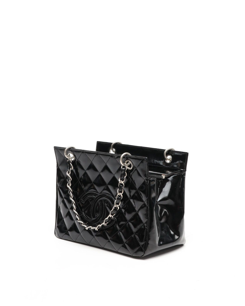 Chanel Small Patent GST Grand Shopping Tote Bag