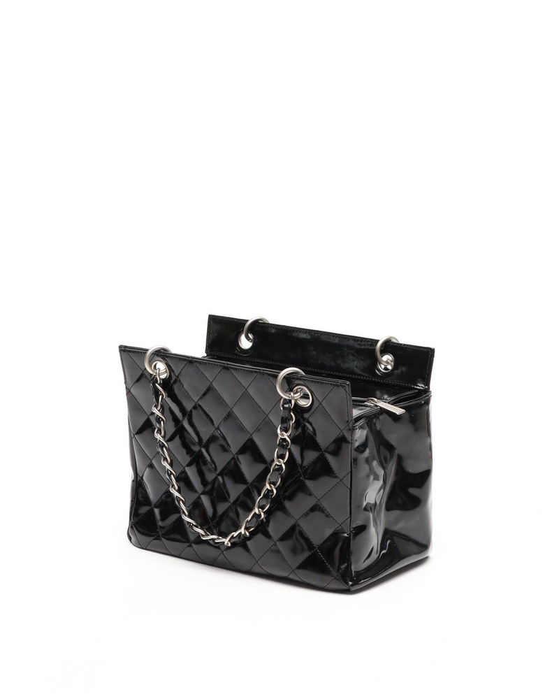 Chanel Small Patent GST Grand Shopping Tote Bag