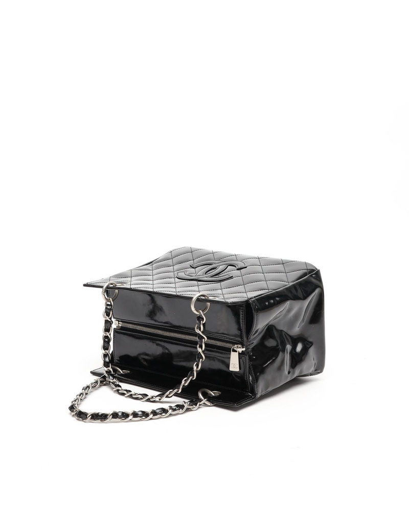 Chanel Small Patent GST Grand Shopping Tote Bag