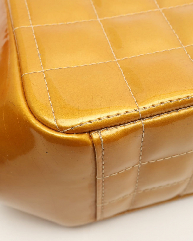 Chanel CC Patent Chocolate Bar Bag