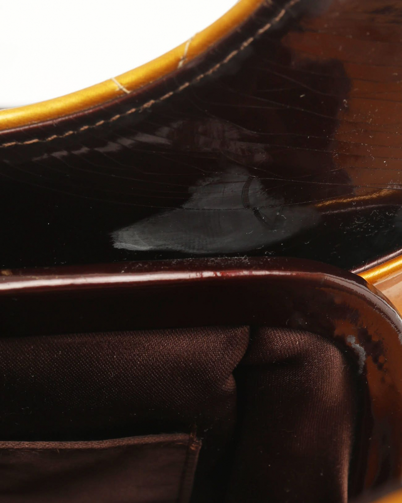 Chanel CC Patent Chocolate Bar Bag