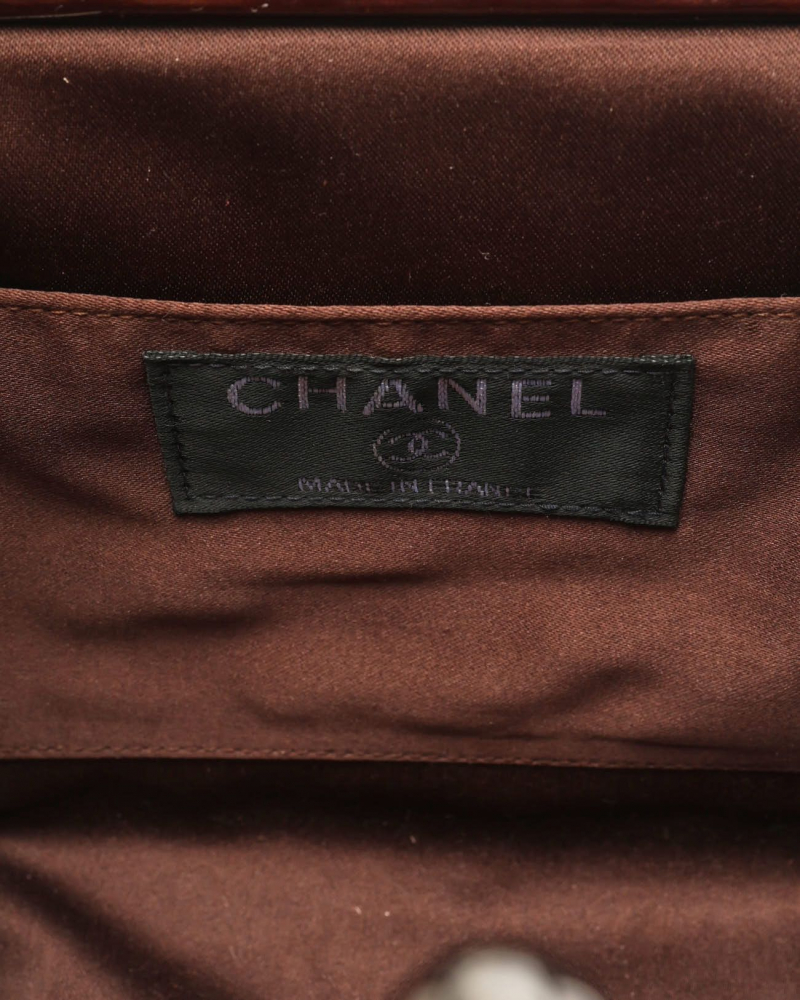 Chanel CC Patent Chocolate Bar Bag