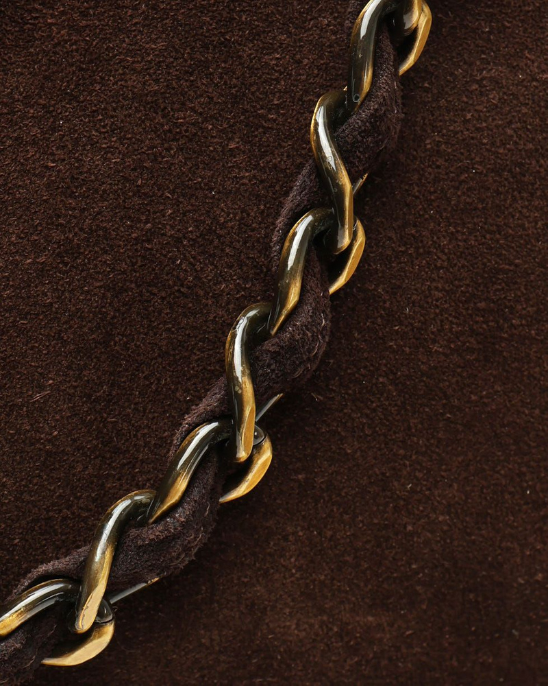 Chanel CC Suede Chain Tote Bag