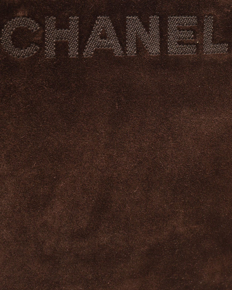 Chanel CC Suede Chain Tote Bag