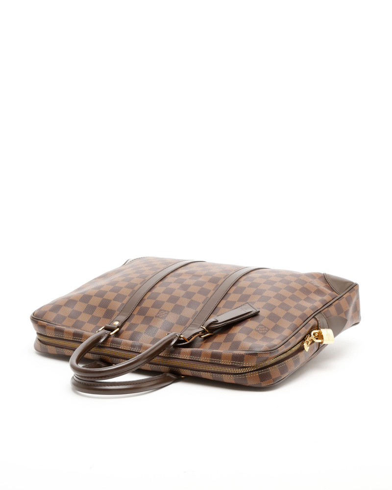 Louis Vuitton Damier Ebene Porte Documents Voyages Bag