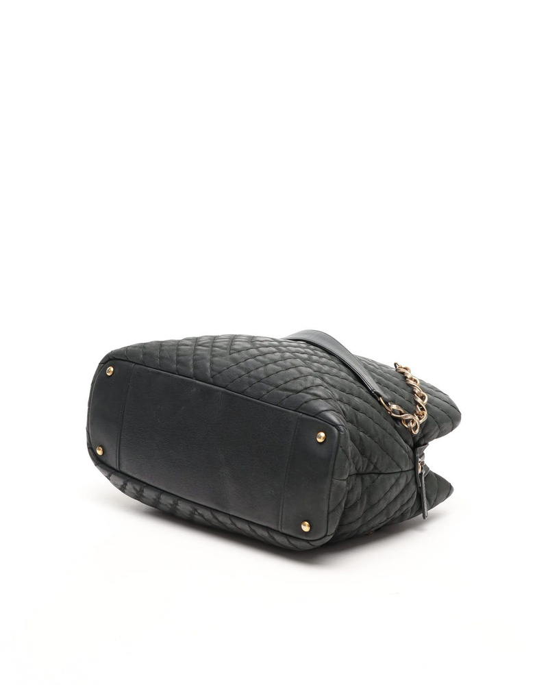 Chanel Chevron V-Stitch Chain Tote Bag