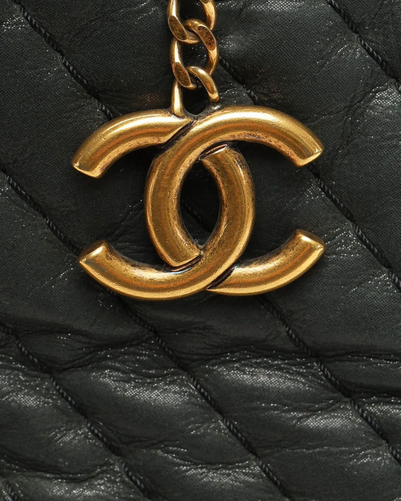 Chanel Chevron V-Stitch Chain Tote Bag