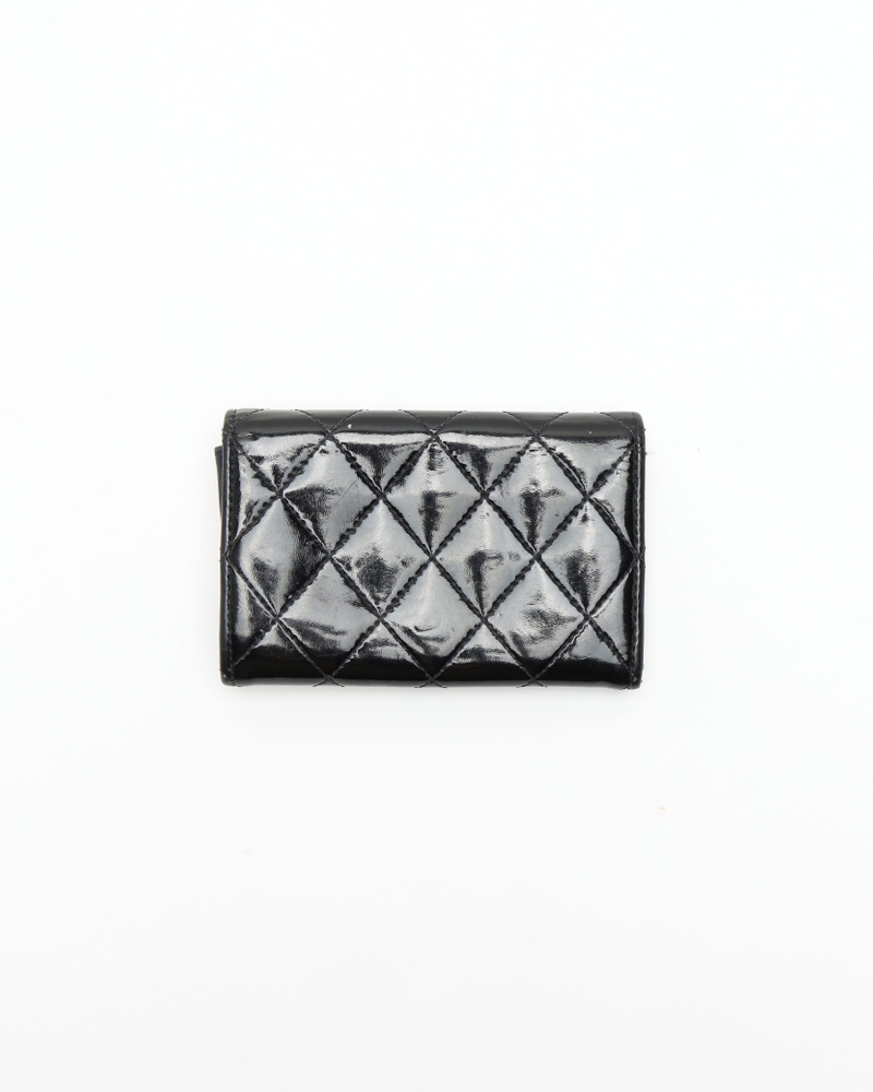 Chanel Patent Leather Flap Card Holder