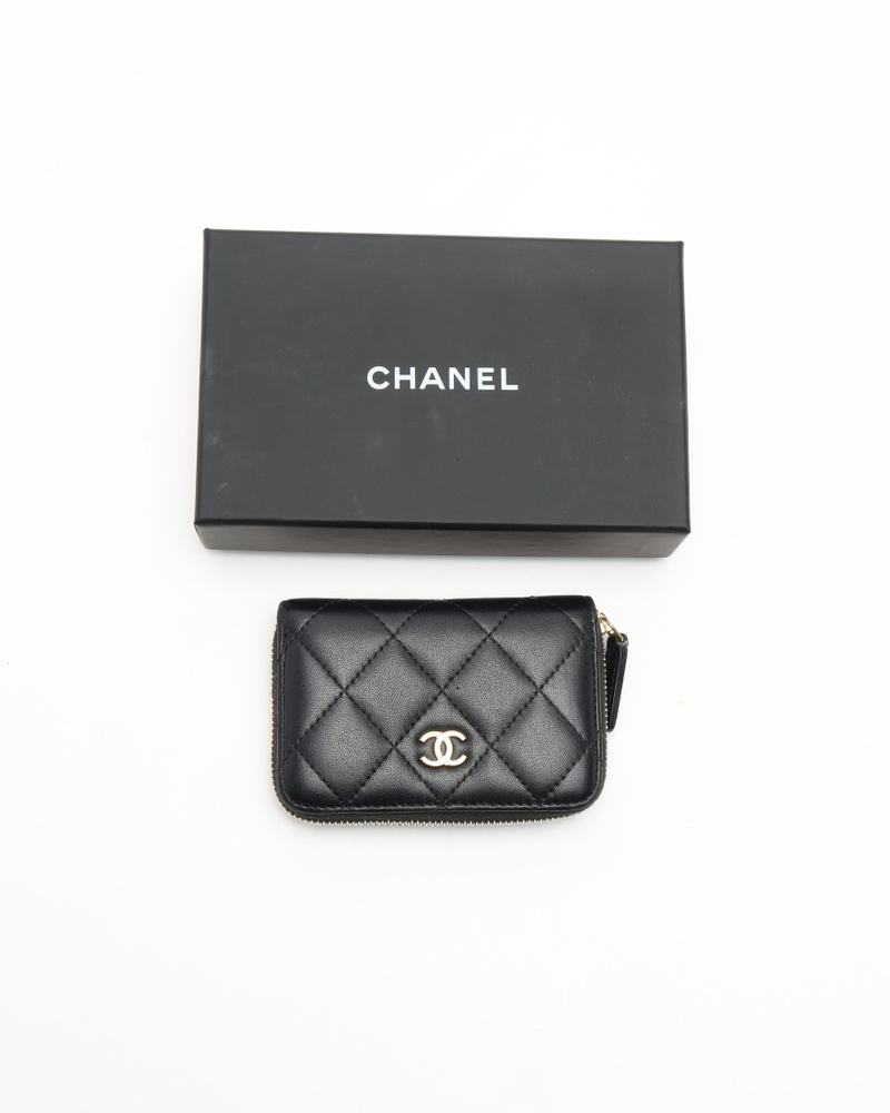 Chanel Zip Around Card Holder