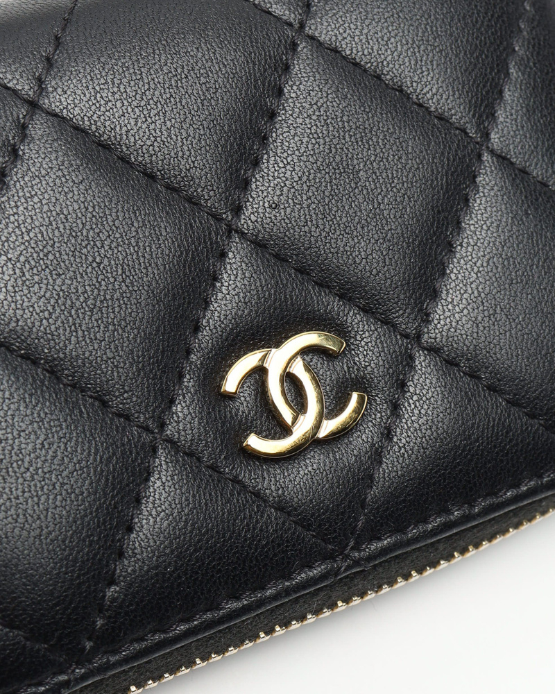 Chanel Zip Around Card Holder