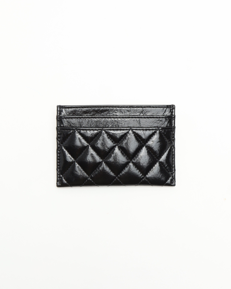 Chanel Boy Patent Leather Card Holder