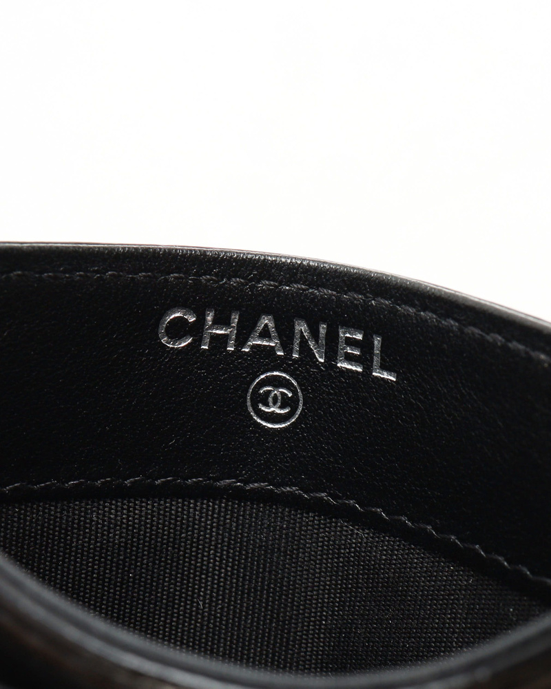 Chanel Boy Patent Leather Card Holder