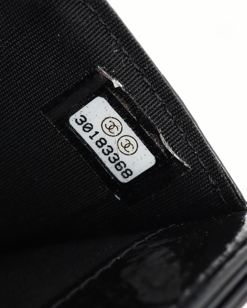 Chanel Boy Patent Leather Card Holder