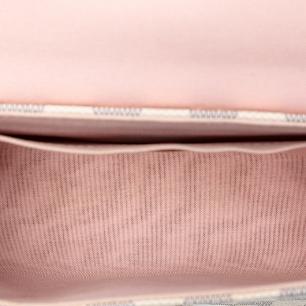 Louis Vuitton Croisette Canvas Top-Handle Crossbody Damier Azur