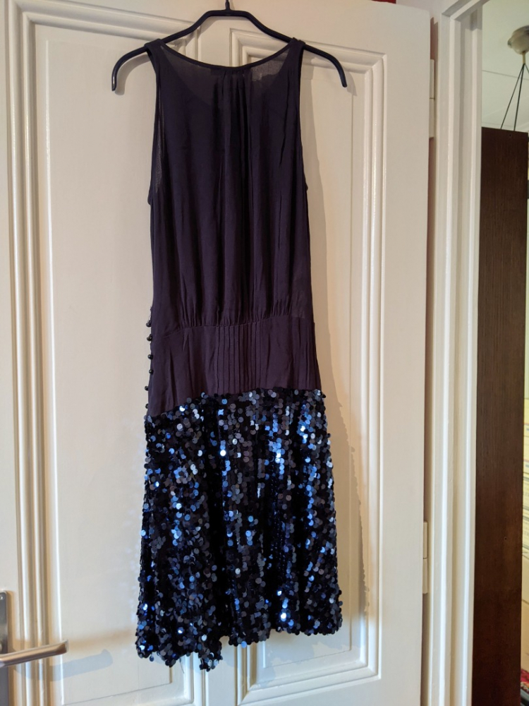 Kookai Navy sequin dress 36