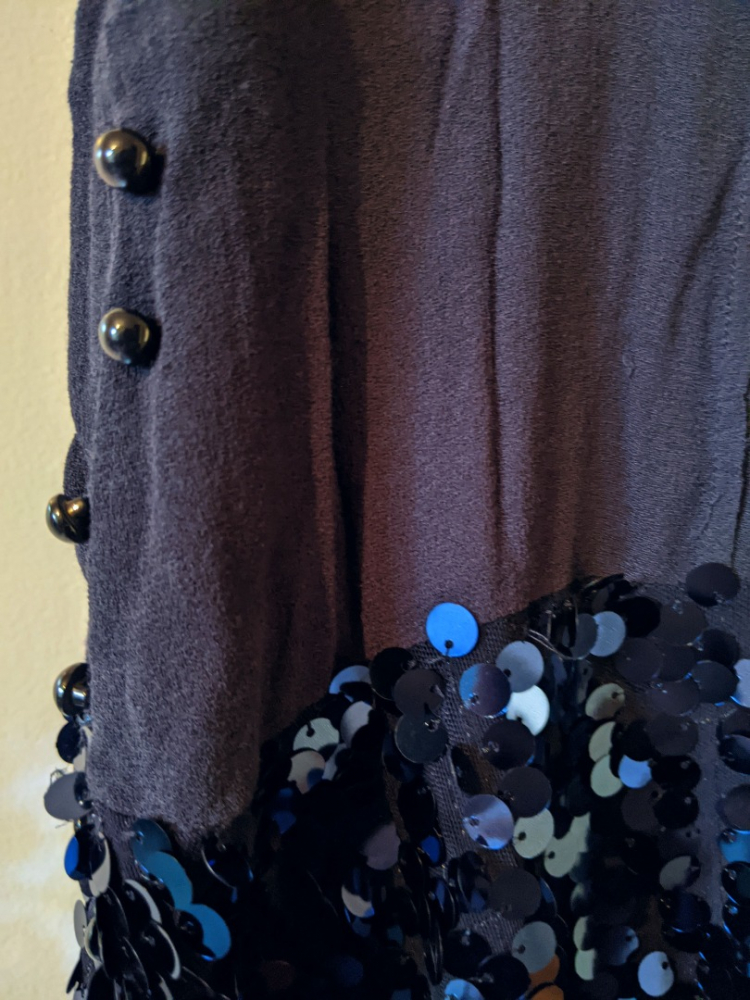 Kookai Navy sequin dress 36