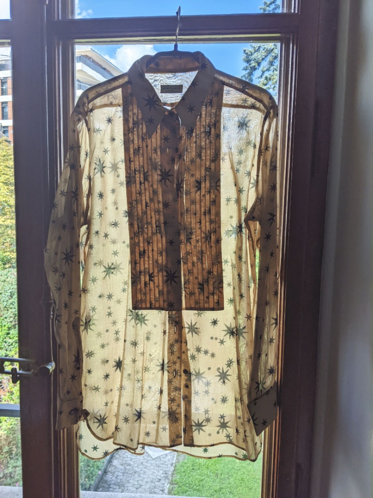 Dries Van Noten Elegante Sternchenbluse 38-40