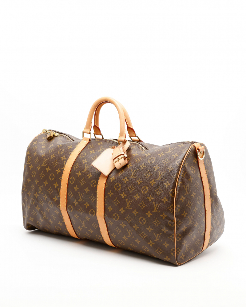 Louis Vuitton Monogram Keepall Bandoulière 55 Weekend Bag