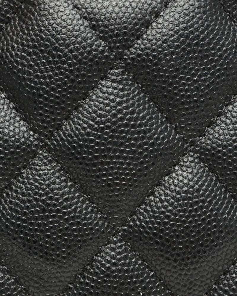 Chanel In The Loop Chain Caviar Round Clutch Bag
