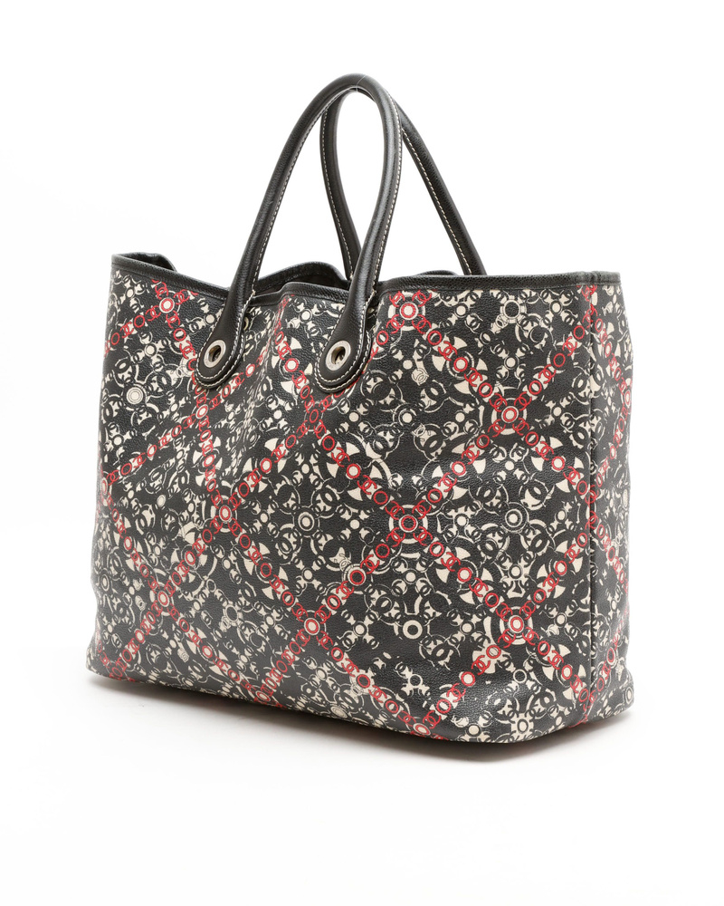 Chanel Coco Optic Large Caviar Travel Tote Bag