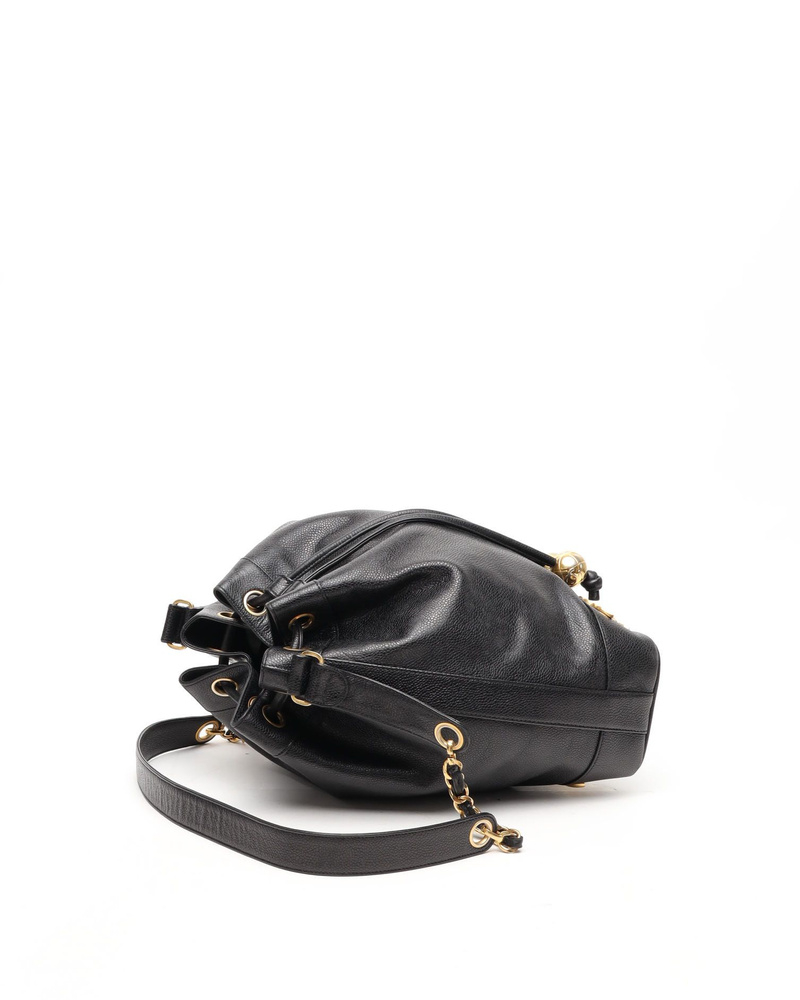 Chanel CC Caviar Bucket Bag