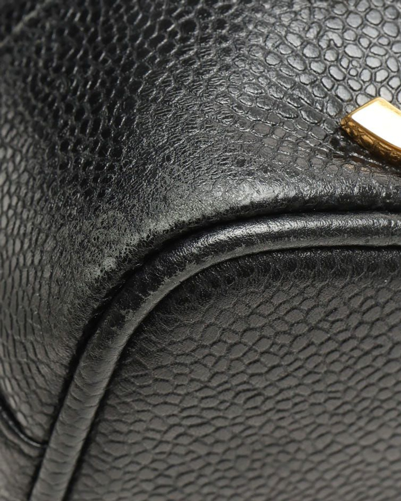 Chanel CC Caviar Bucket Bag