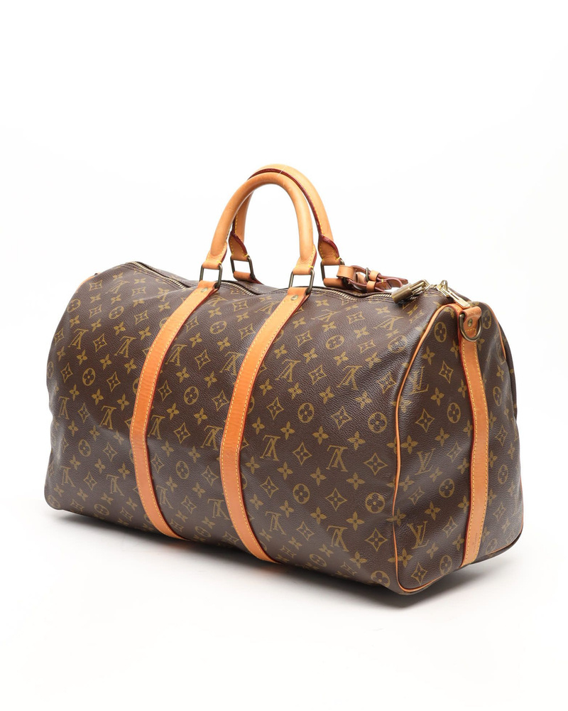Louis Vuitton Monogram Keepall Bandoulière 50 Weekend Bag