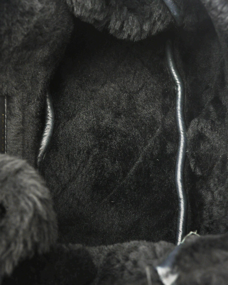 Chanel Medium Shearling Accordian Flap Bag