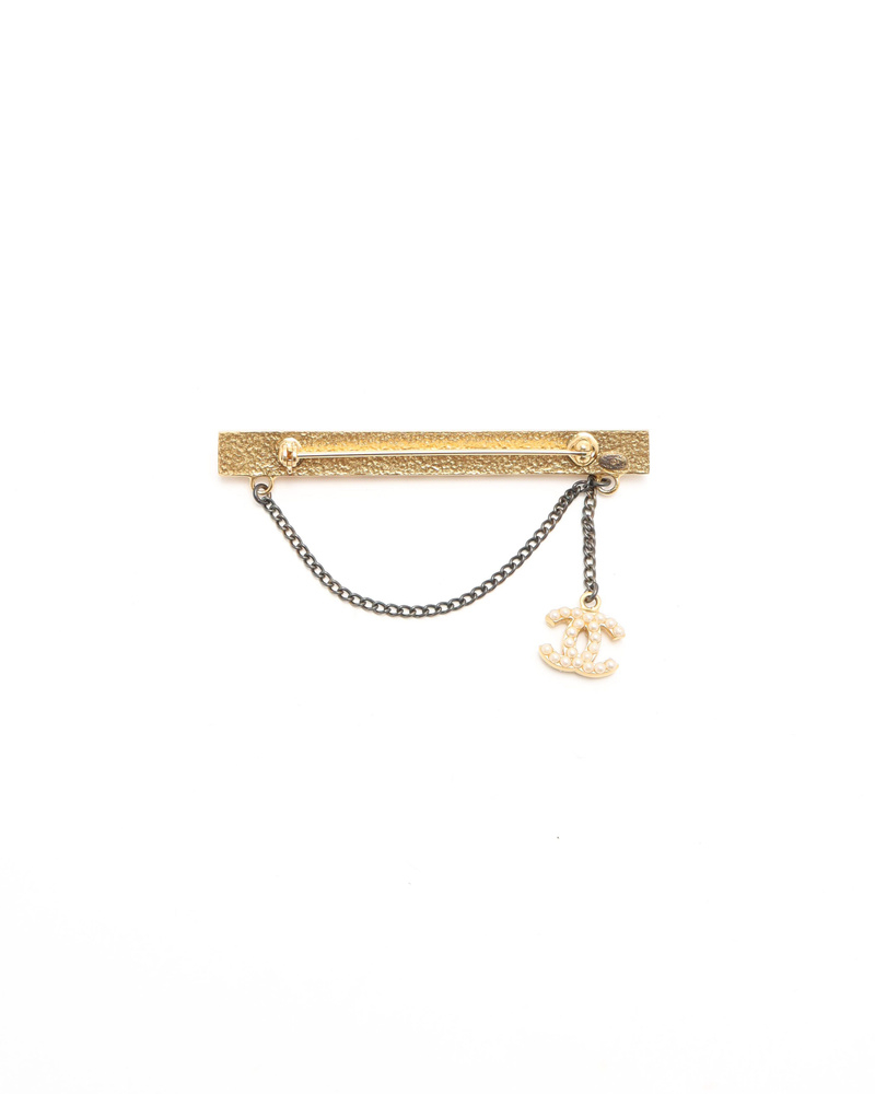 Chanel Coco Mark Pearl Brooch
