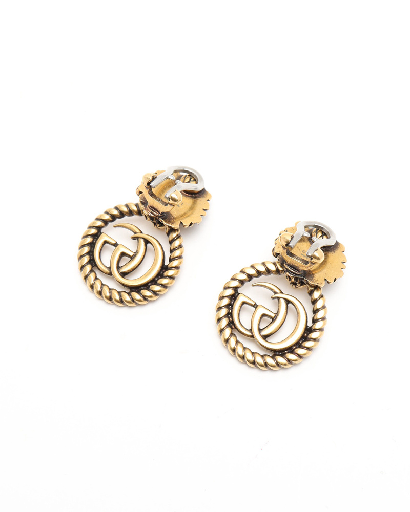 Gucci GG Lion Head Clip-on Earrings