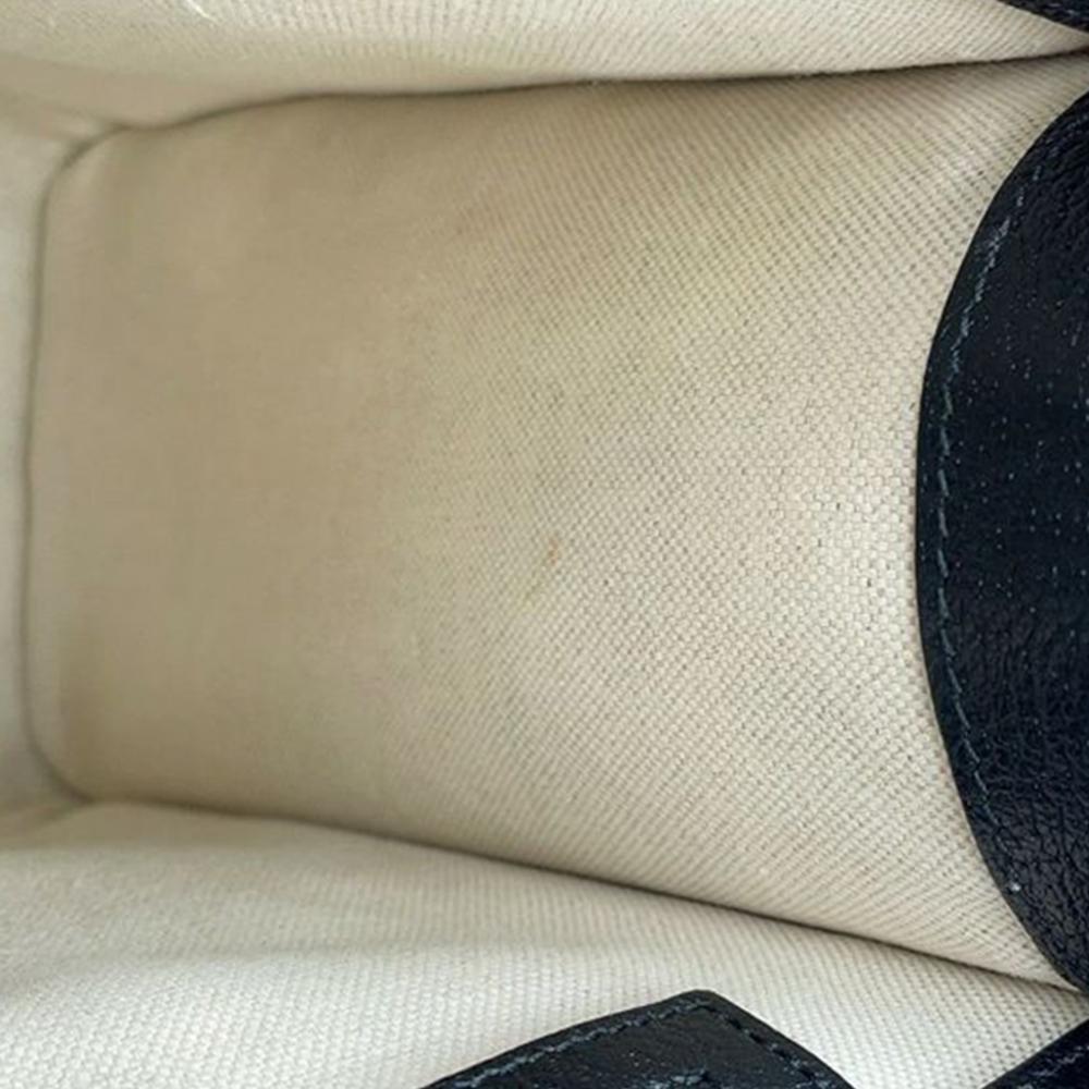 Gucci AB Gucci Brown Beige Canvas Fabric Freya Hartas ICCUG Logo Embroidered Plaid Tote Italy