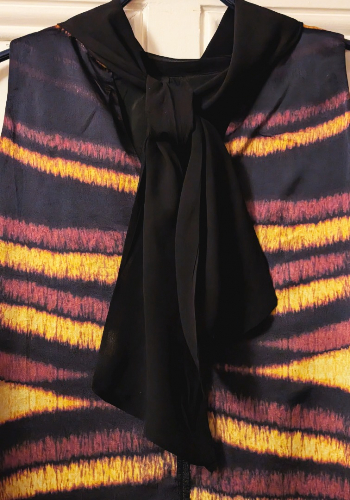 Marc Cain Robe soyeuse au sublime imprimé 34-36