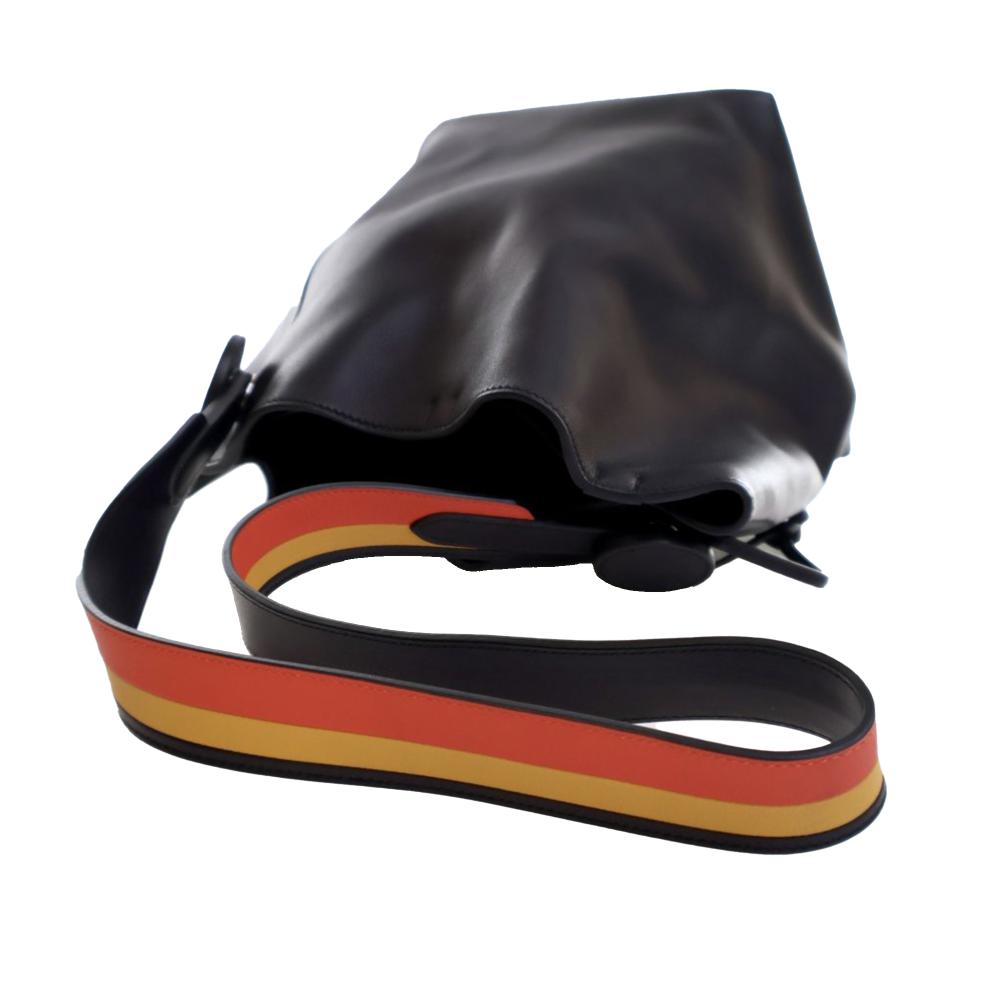 Hermès AB Hermès Black with Orange Calf Leather Evercolor and Swift Licol 17 France