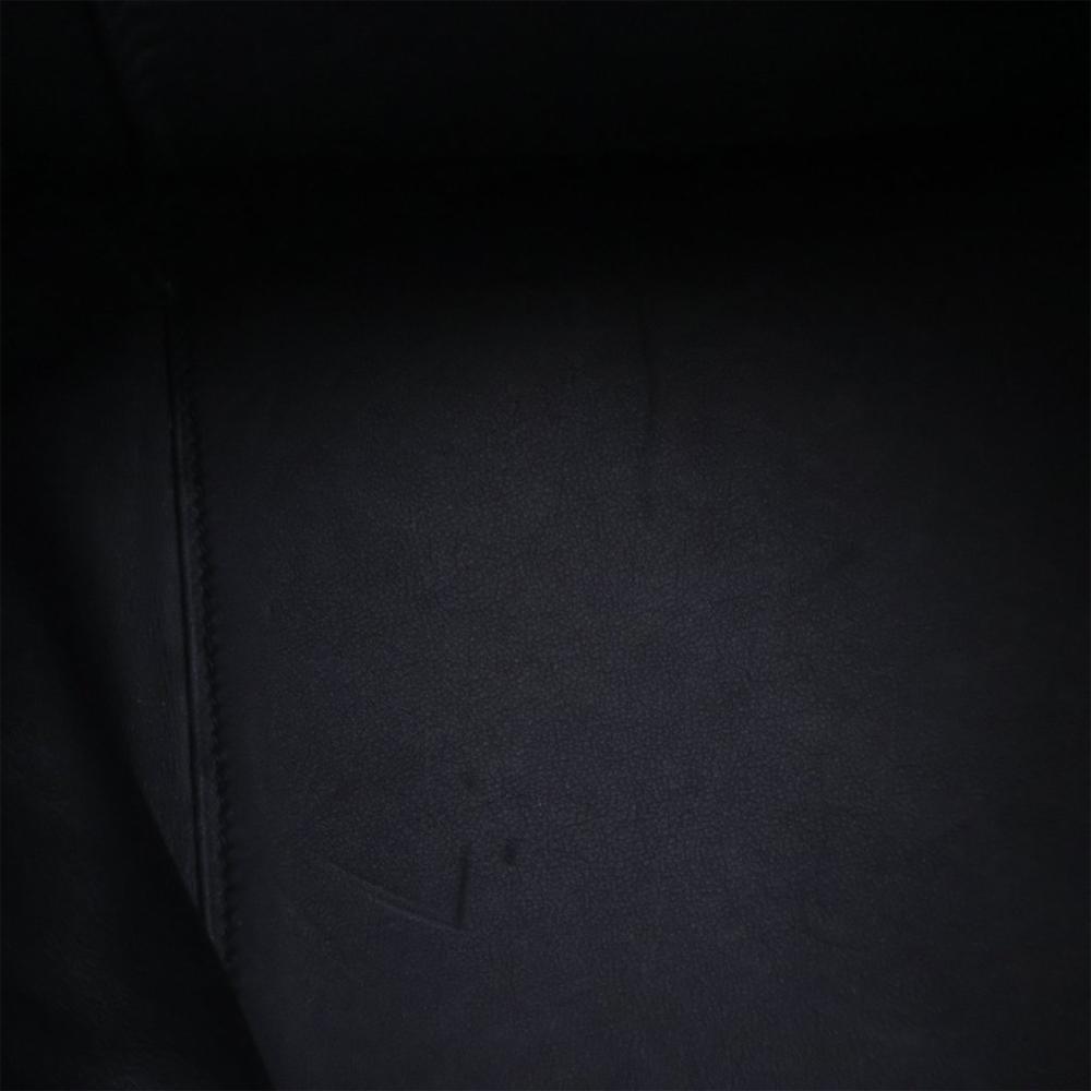 Hermès AB Hermès Black with Orange Calf Leather Evercolor and Swift Licol 17 France