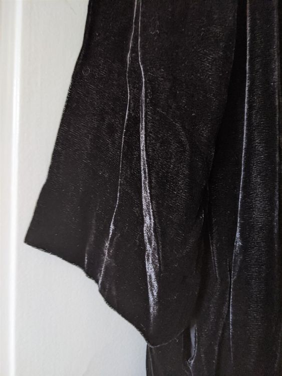 Cos Robe en velours de soie noir 42-44