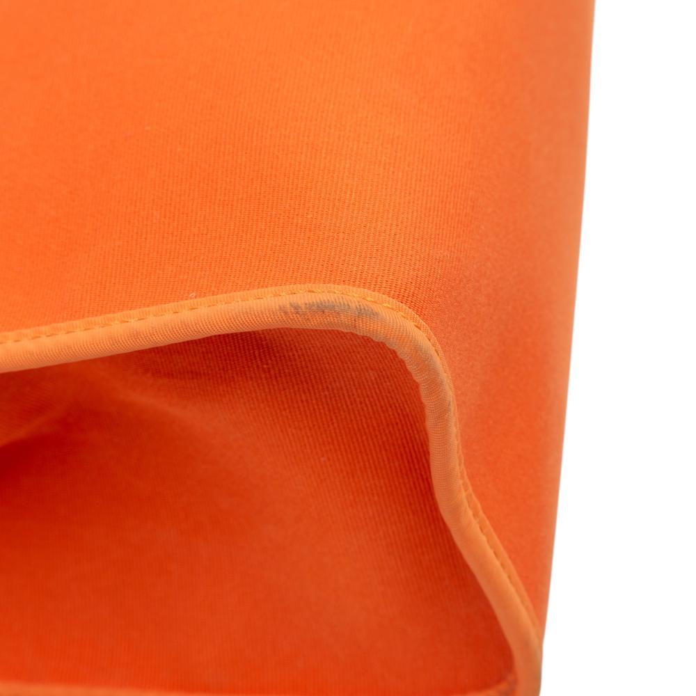 Hermès B Hermès Orange with Brown Canvas Fabric Toile Herbag Zip 31 France