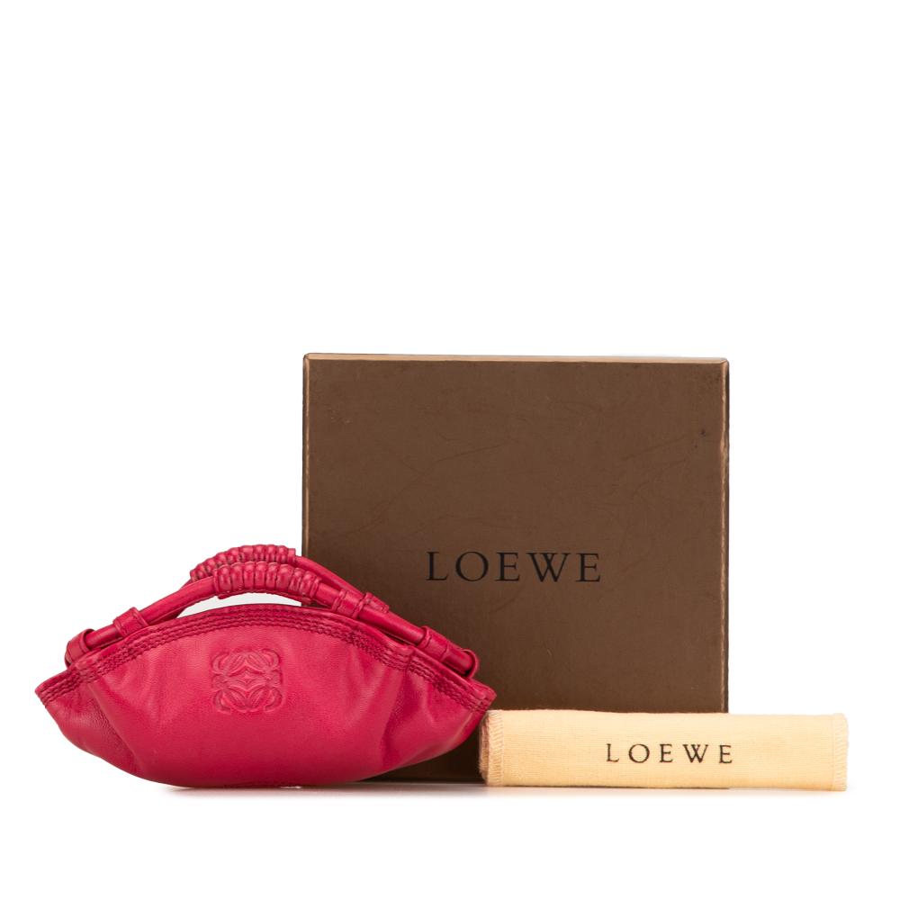 Loewe AB LOEWE Pink Nappa Leather Leather Nappa Aire Coin Pouch Spain