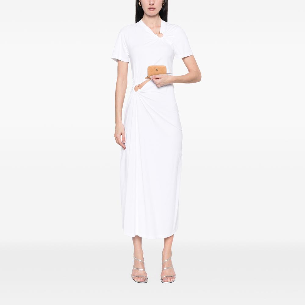 Chanel AB Chanel Brown Nude Caviar Leather Leather CC Quilted Caviar Zip Around Coin Purse Italy