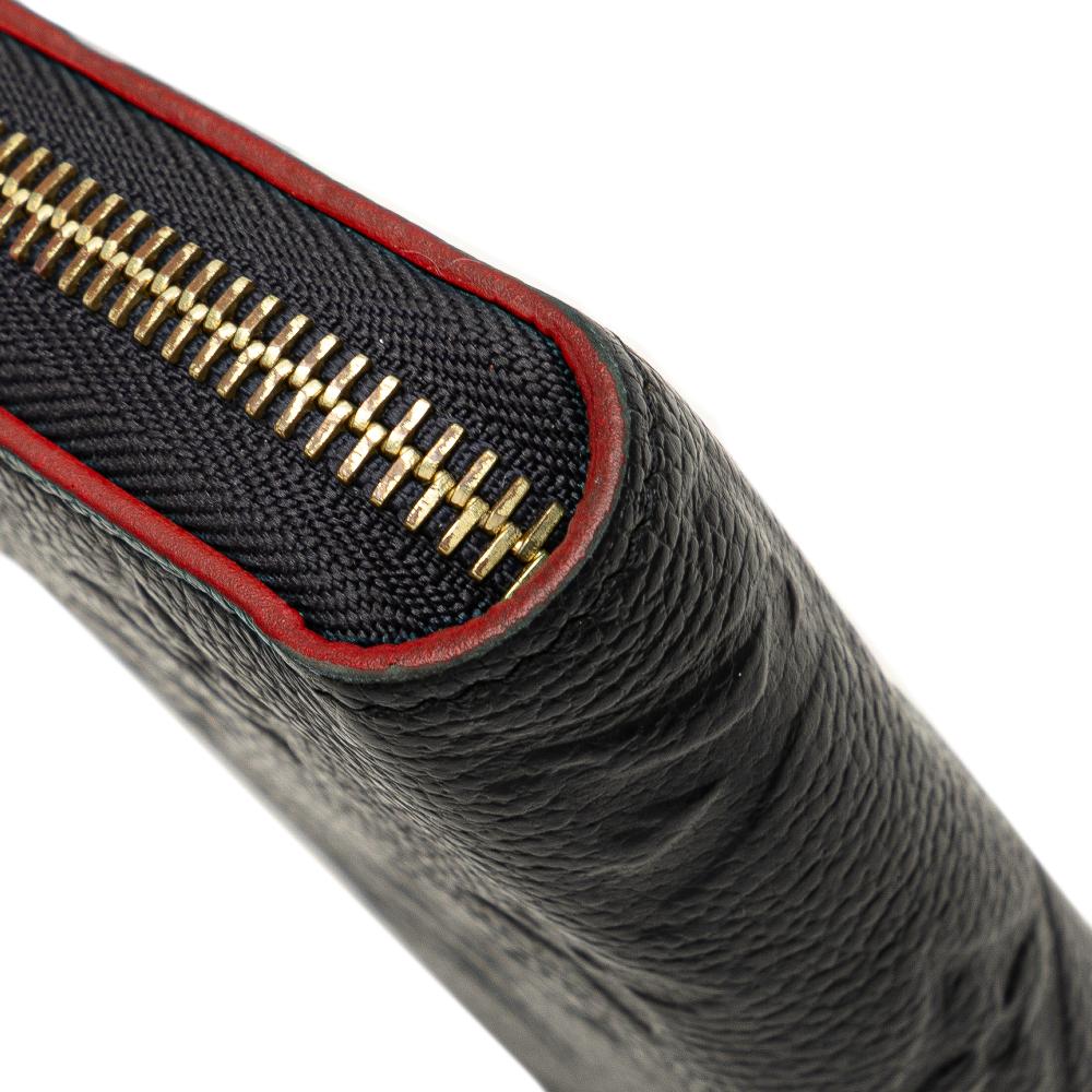 Louis Vuitton B Louis Vuitton Blue Navy Monogram Empreinte Leather Zippy Long Wallet France