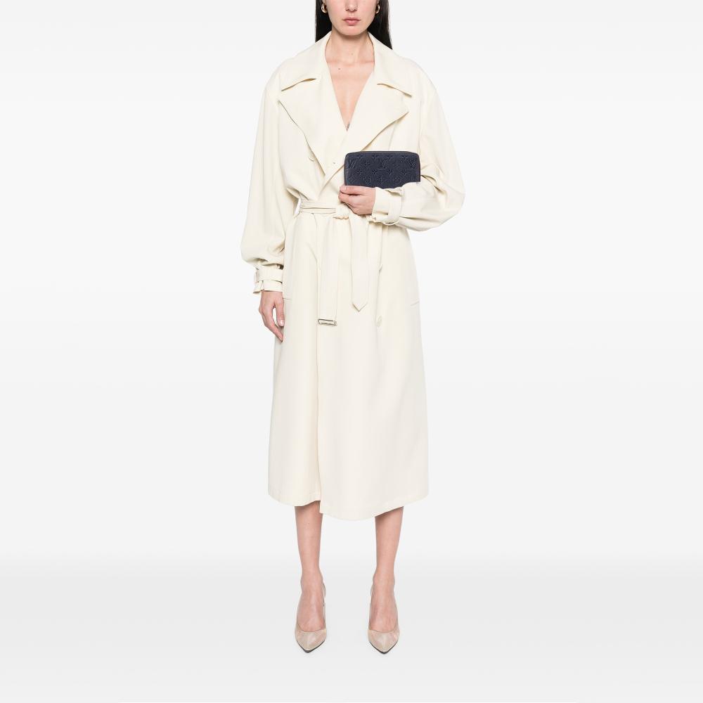 Louis Vuitton B Louis Vuitton Blue Navy Monogram Empreinte Leather Zippy Long Wallet France