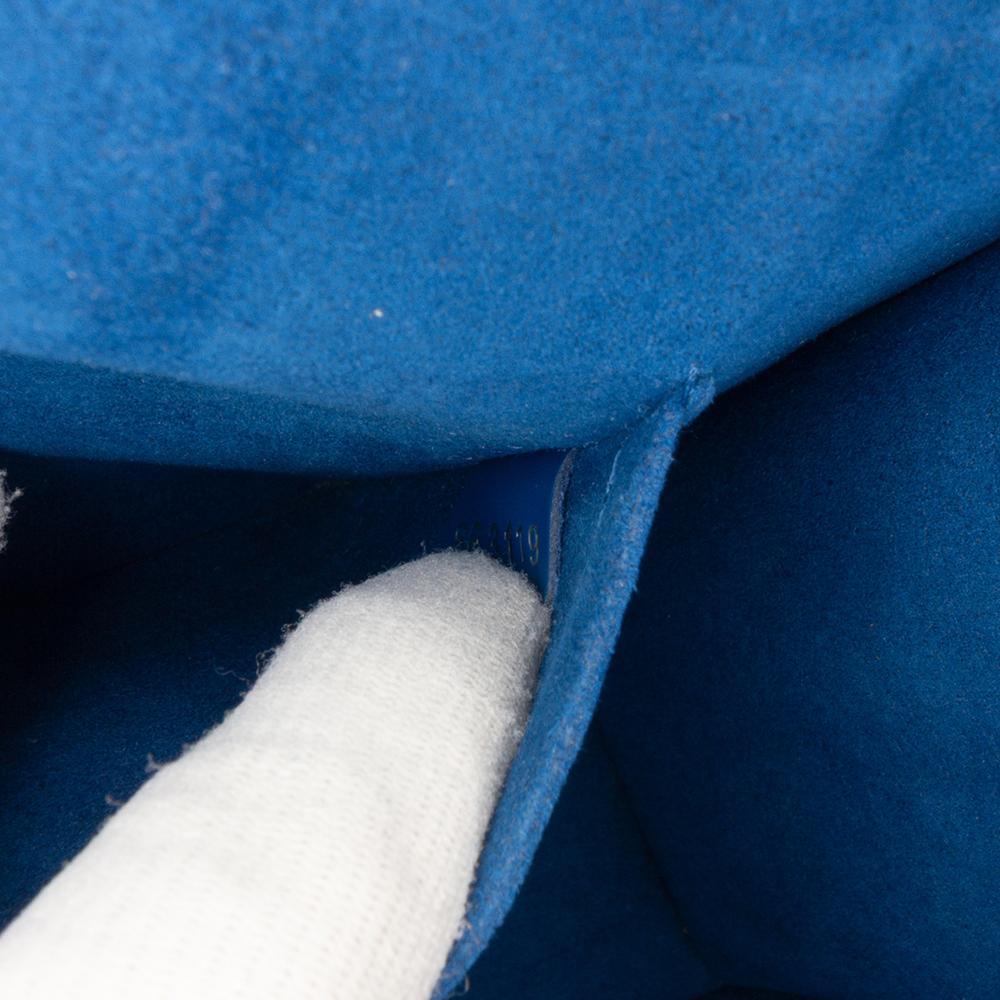 Louis Vuitton AB Louis Vuitton Blue Navy with Red Epi Leather Leather Tricolor Epi Neo Monceau France