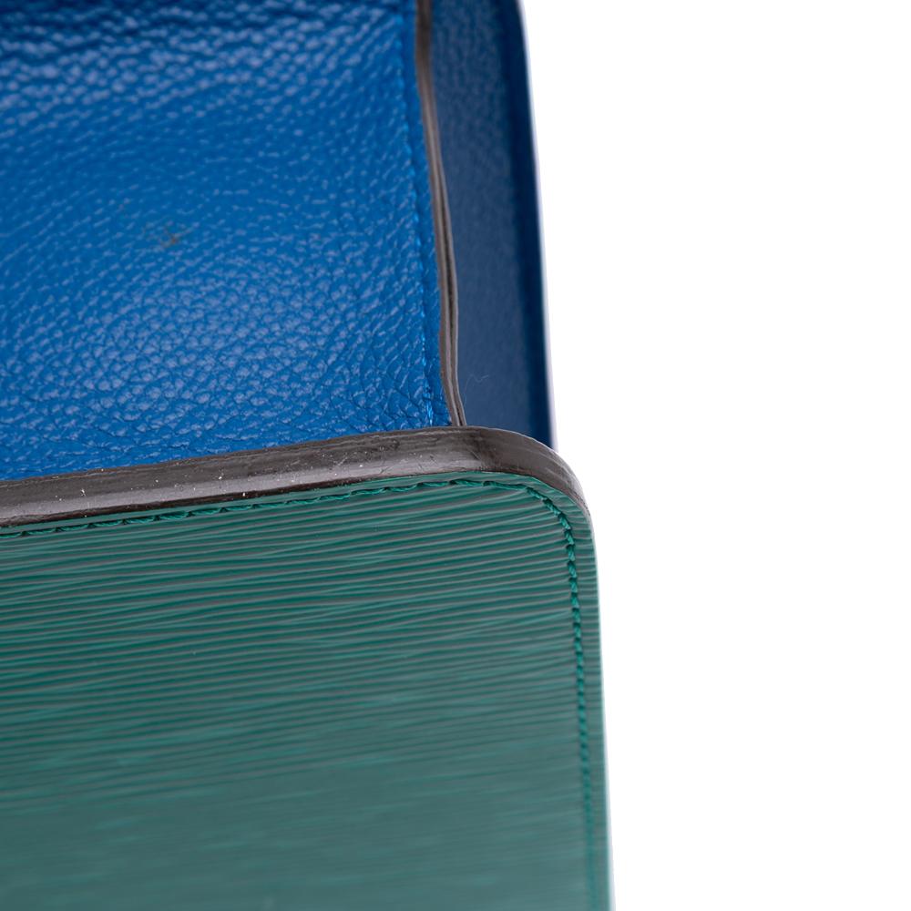 Louis Vuitton AB Louis Vuitton Blue Navy with Red Epi Leather Leather Tricolor Epi Neo Monceau France