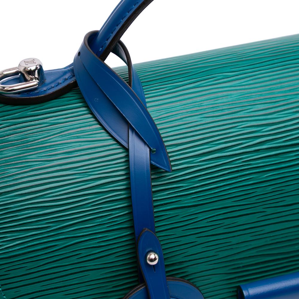 Louis Vuitton AB Louis Vuitton Blue Navy with Red Epi Leather Leather Tricolor Epi Neo Monceau France