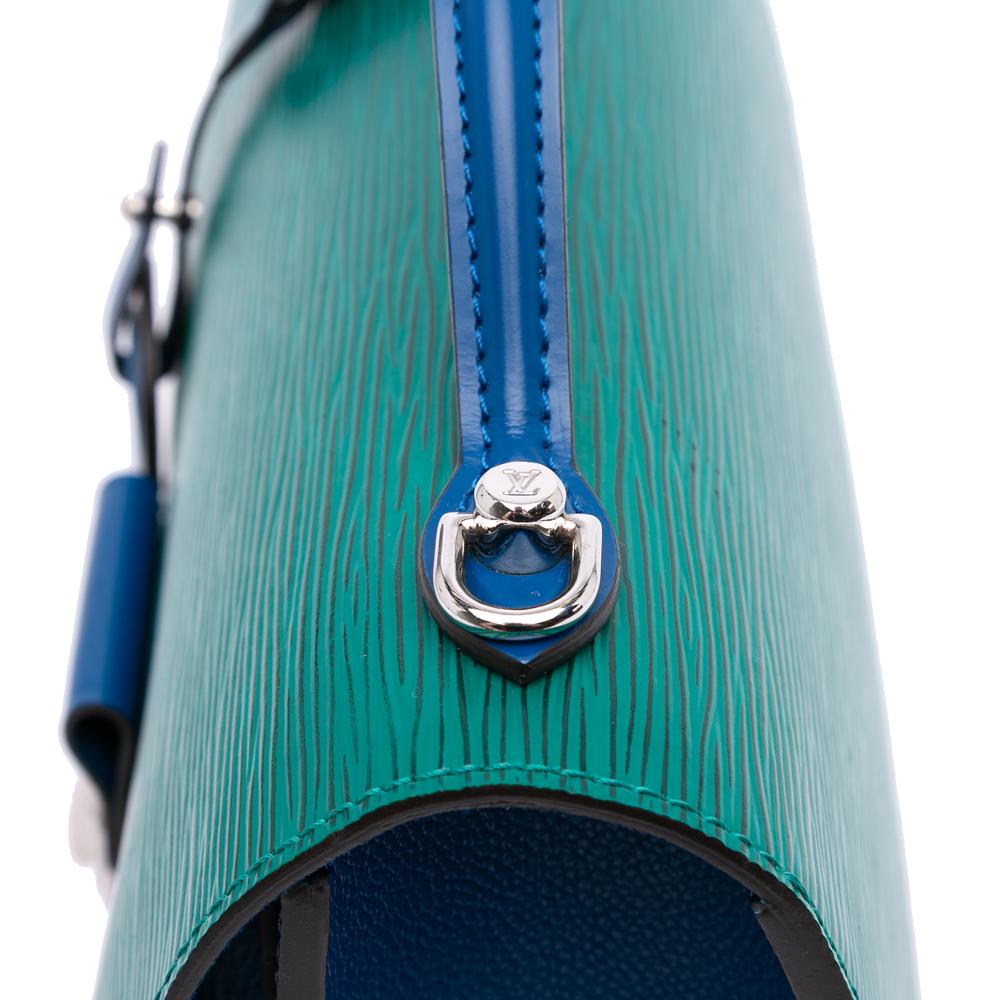 Louis Vuitton AB Louis Vuitton Blue Navy with Red Epi Leather Leather Tricolor Epi Neo Monceau France