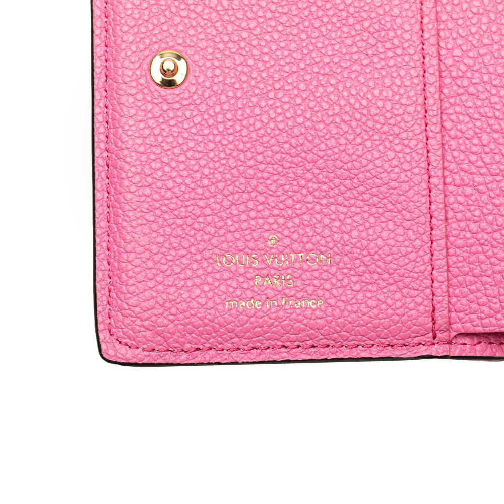 Louis Vuitton AB Louis Vuitton Pink Monogram Empreinte Leather Clea Small Wallet France