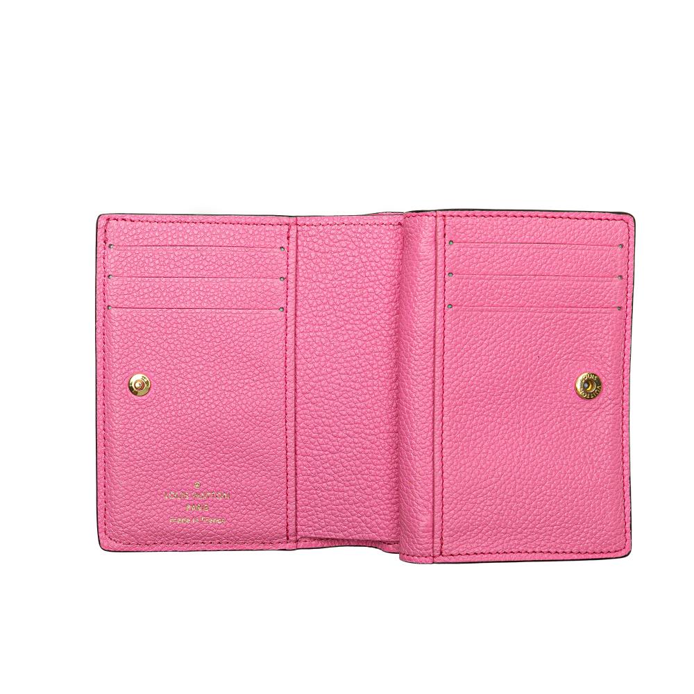 Louis Vuitton AB Louis Vuitton Pink Monogram Empreinte Leather Clea Small Wallet France