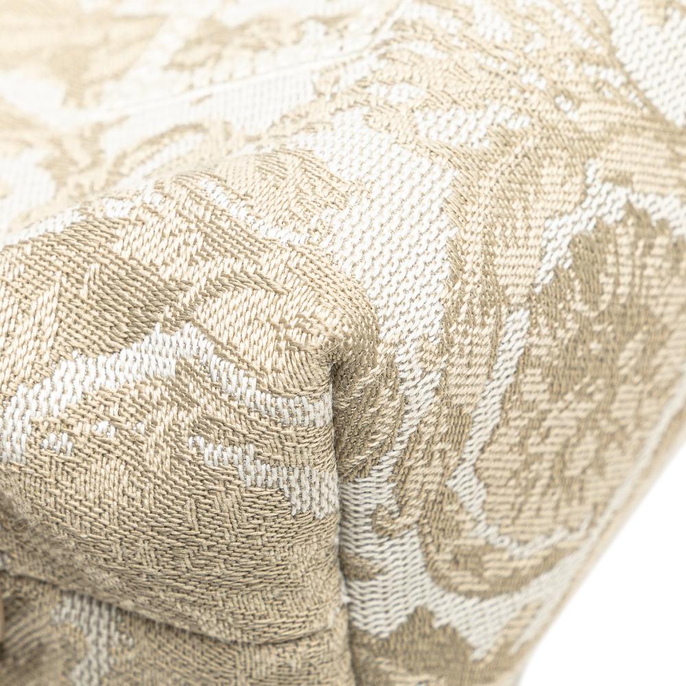 Versace AB Versace Brown Beige Canvas Fabric Athena Beauty Pouch Italy