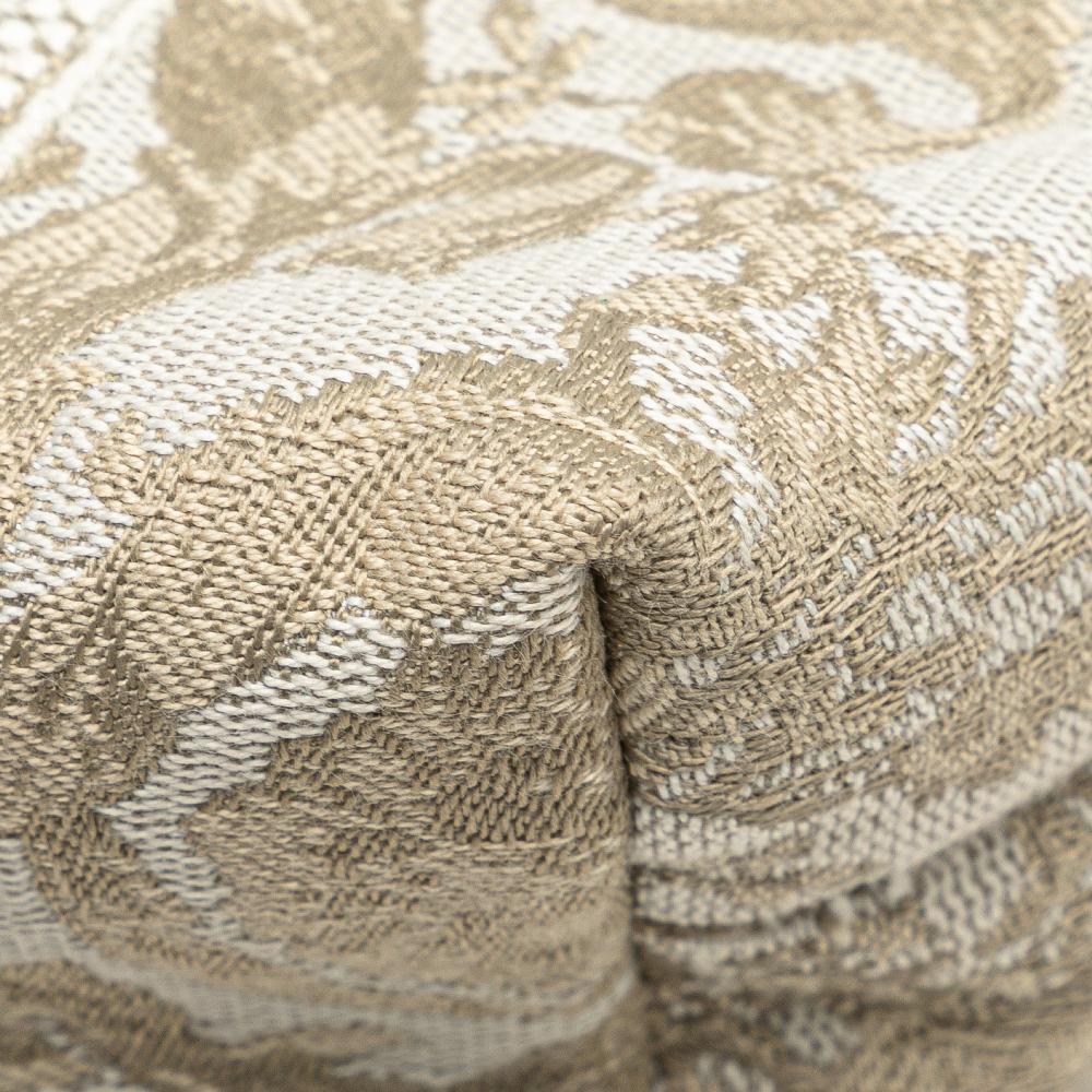 Versace AB Versace Brown Beige Canvas Fabric Athena Beauty Pouch Italy